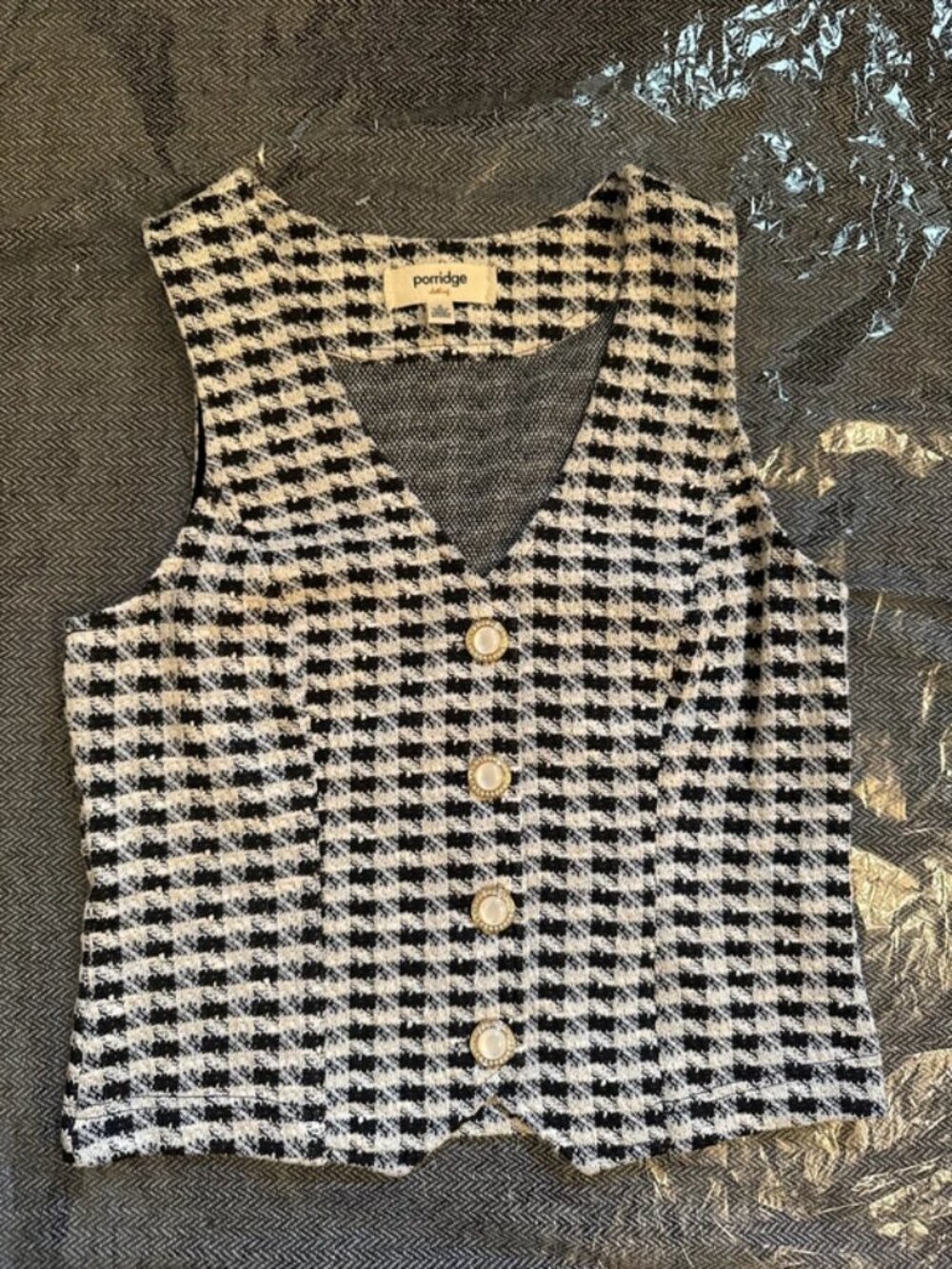 Porridge Clothing Alia Tweed Vest S